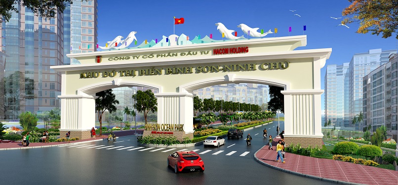 Cổng chào kđt Bình Sơn Ninh Chữ