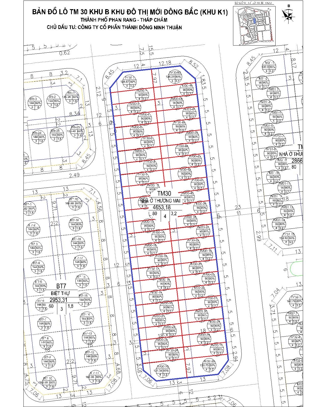 Lốc thương mại 30 khu đô thị Đông Bắc (khu K1)