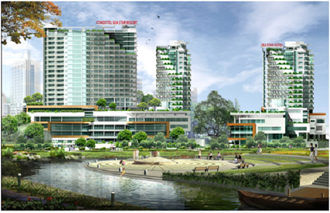 Codotel Sea Star Resort của Khu đô thị Biển Bình Sơn Ninh Chữ.