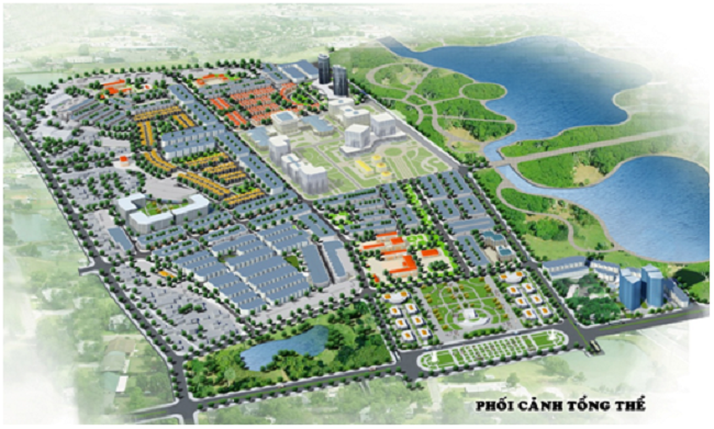 Phối cảnh tổng thể Khu đô thị mới Đông Bắc (khu K1)